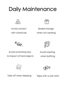 方晶鋯石裝飾戒指 - 銀色 - 查看 6