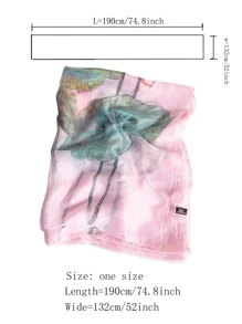 印花圍巾 - 彩色 - 查看 4