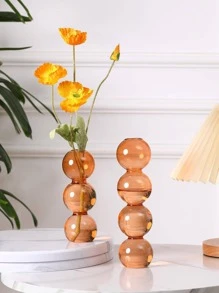 1入組玻璃創意花瓶裝飾 - 香檳色 - 查看 2