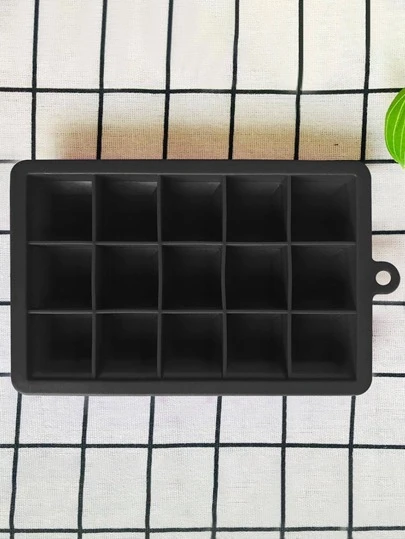 1入組矽膠冰極簡素色多格冰塊模具