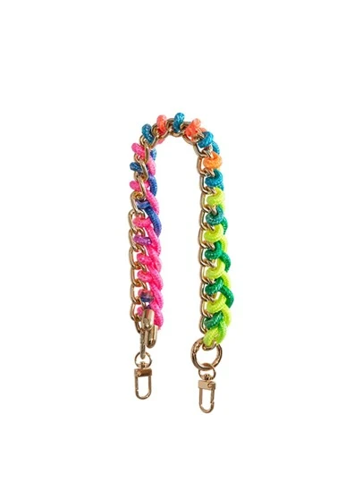 Bolso con cadena con diseño trenzado con tira de moda extraíble