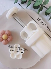 2入組花朵設計餅乾壓模