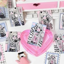 40 piezas Papel material con estampado de dibujos animados - Multicolor - Ver 7