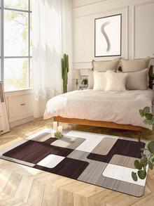 1入組幾何樣式地毯 - 黑與白 - 查看 4