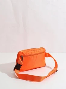 Orange Minimalist Bum Bag Adjustable Strap Waterproof For Sport - Orange - View 2