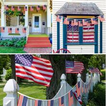 1Set Independence Day Home Decoration American Flag String Flags, Garden Independence Day Celebration Decoration Flags - Multicolor - View 5