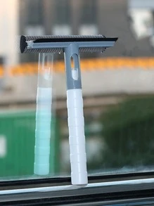 1pc PP Cleaning Scraper, Modern Long Handle Window Cleaning Brush For Home - Blue - View 6