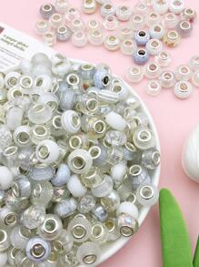 20 件/套随机混色欧式亚克力大孔珠手链隔珠适用于手链项链串珠手工配件