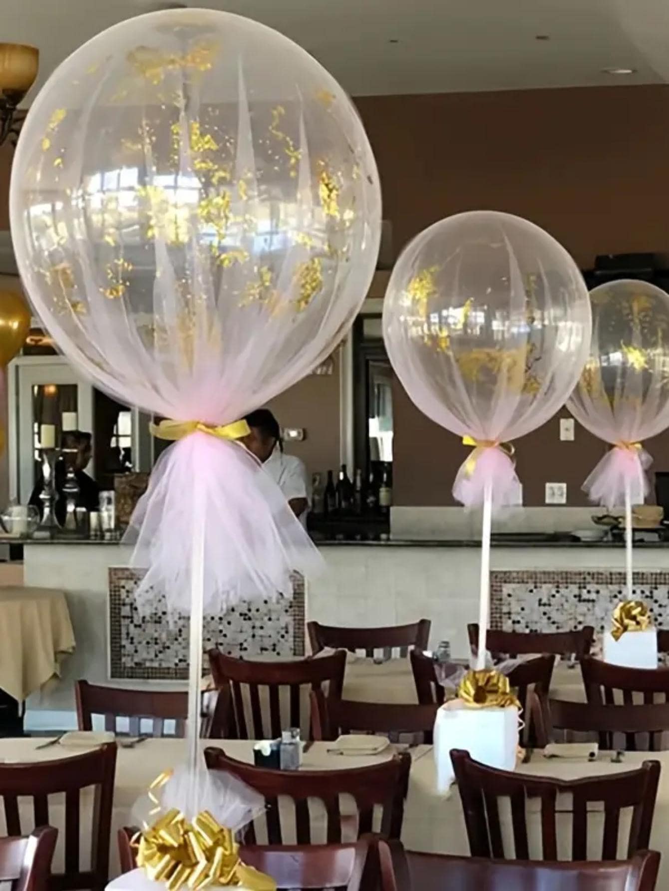 1 giá đỡ bóng bay bằng nhựa, giá đỡ bóng bay trong suốt tối giản cho gia đình - Trong sáng - Xem 1