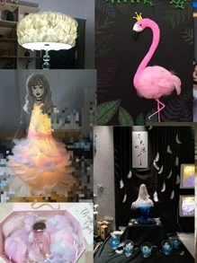 100 pièces Remplissage de boîte-cadeau à motif de plumes