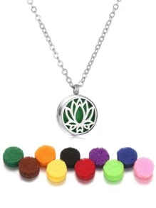 1 Bông Sen Thời Trang Trang Trí Vòng Vòng Cổ Có Hương Thơm Dành Cho Nữ Trang Trí Hàng Ngày - M - Xem 1