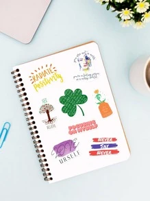 Nhãn dán đồ họa khẩu hiệu 50 chiếc - Nhiều màu - Xem 4