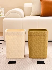 1 Thùng Rác Nhựa, Thùng Rác Đơn Giản Tối Giản Cho Gia Đình - màu xanh lá - Xem 3