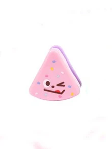 1pc Cartoon Triangle Pencil Sharpener - Pink - View 2
