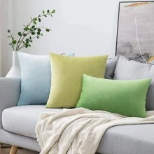 1pc Solid Cushion Cover Without Filler - Royal Blue - View 3