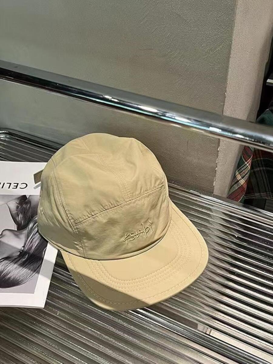 DSGAI 男士字母圖案棒球帽 - 卡其色 - 查看 1