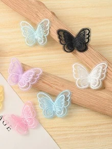 10 cái Trang trí DIY Thiết kế Con bướm - trắng - Xem 3