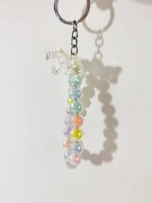 獨角獸和串珠吊墜鑰匙圈 - 彩色 - 查看 6