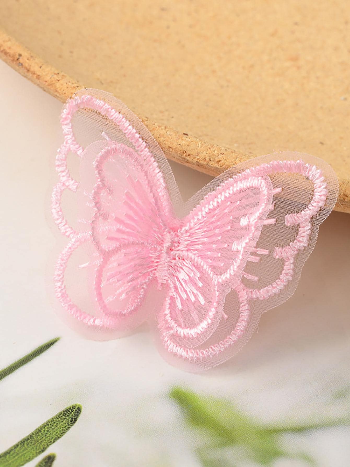 10 cái Trang trí DIY Thiết kế Con bướm - Hồng - Xem 1