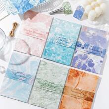 30入組混合圖案材料紙 - 黑與白 - 查看 2