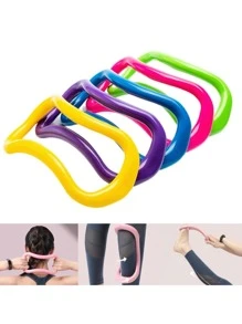 Anillo de estiramiento para pilates, Círculo de yoga de color aleatorio, equipo de fitness femenino para el hogar, masaje de fascia, ejercicio corporal, 1 pieza - Multicolor - Ver 3