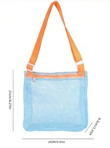 1pc Children Beach Toy Bag,Boho Vibes - Pink - View 5