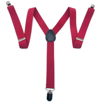 1pc Unisex Solid Non Slip Fashionable Suspenders For Dress Decoration