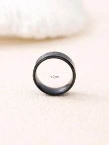 Men Letter Detail Ring - Multicolor - View 6