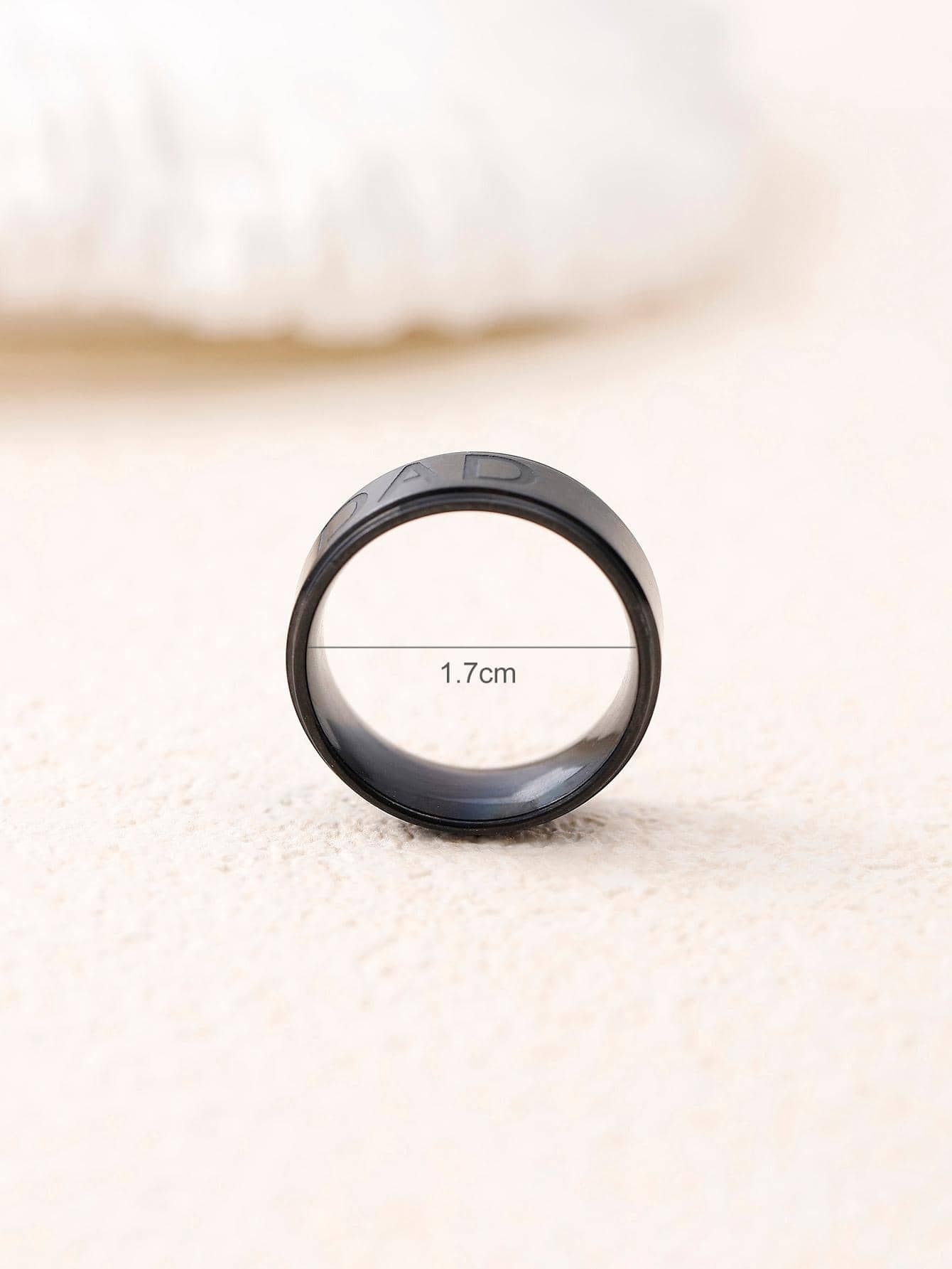 Men Letter Detail Ring