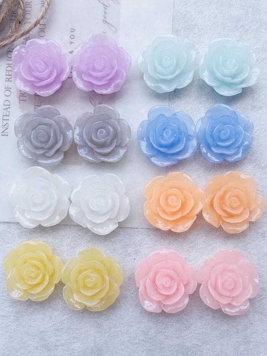 20入組花朵設計DIY縫紉裝飾 - 彩色 - 查看 1