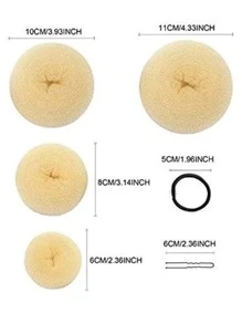 Bộ phụ kiện tóc thời trang màu trơn 32 món cho nữ để trang trí tóc - Vàng - Xem 4