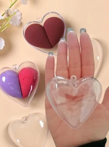 5pcs Heart Design Clear Gift Wrapping Box, Plastic Creative Gift Box For Wedding - White - View 4