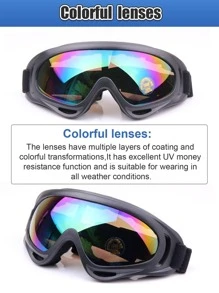 Outdoor Riding X400 Glasses Ski Goggles Cycling Motorcycle Sports Windproof Goggles Glasses - Multicolor - View 5