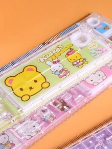 1pc Random Cartoon Graphic Ruler,Rulers - Multicolor - View 3