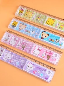 1pc Random Cartoon Graphic Ruler,Rulers - Multicolor - View 1