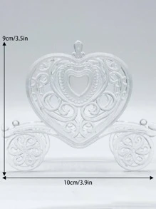 2入組心馬車形狀糖果盒 - 無色 - 查看 4