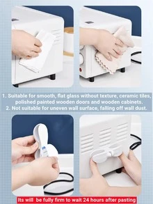 1/2pcs Solid Kitchen Appliance Cable Organizer - Black - View 7