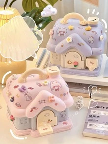 1pc House Shaped Pen Holder - Blue - View 4