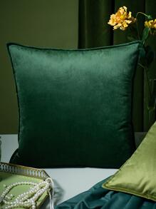 3入組/套素色靠墊套無填充物，現代梭織織物裝飾靠墊套適用於床、沙發 - 綠色 - 查看 6