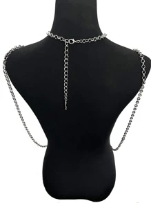 1pc Fashion Circle Decor Body Chain For Men For Body Decoration, For Jewelry Gift And Party