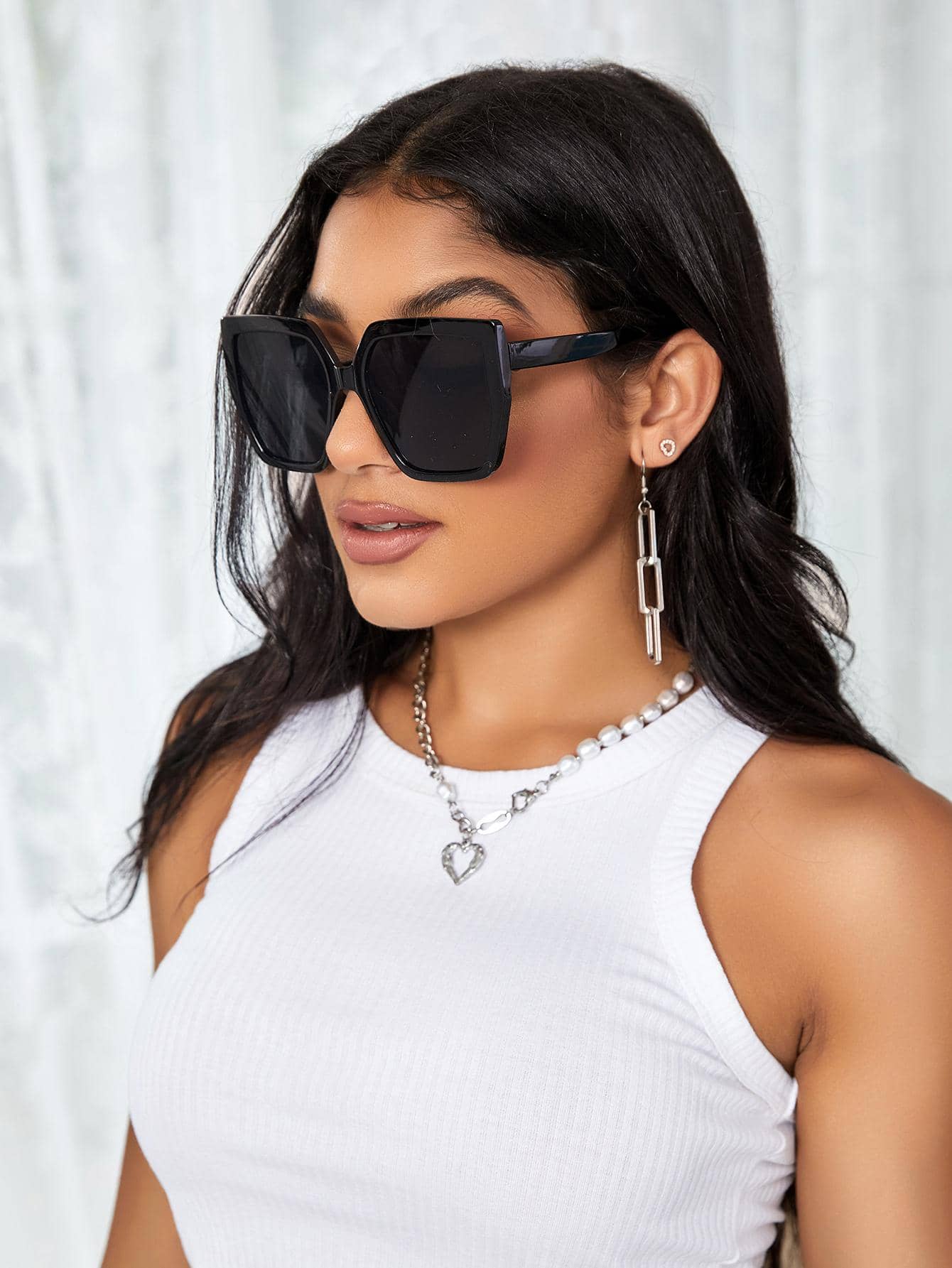 Square Frame Fashion Glasses Shades Beach Accessories Beach Accessories