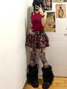 Solid Fishnet Tights - Black - View 3