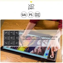 XPPen AC19 Shortcut Remote Express Keys Keyboard for Drawing Display and Drawing Tablet - Black - View 6