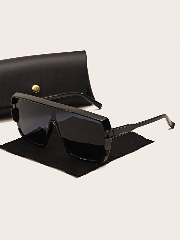 Óculos masculinos de armação reta, estilo casual, acessórios para praia, ideais para férias de verão, atividades ao ar livre e viagens.