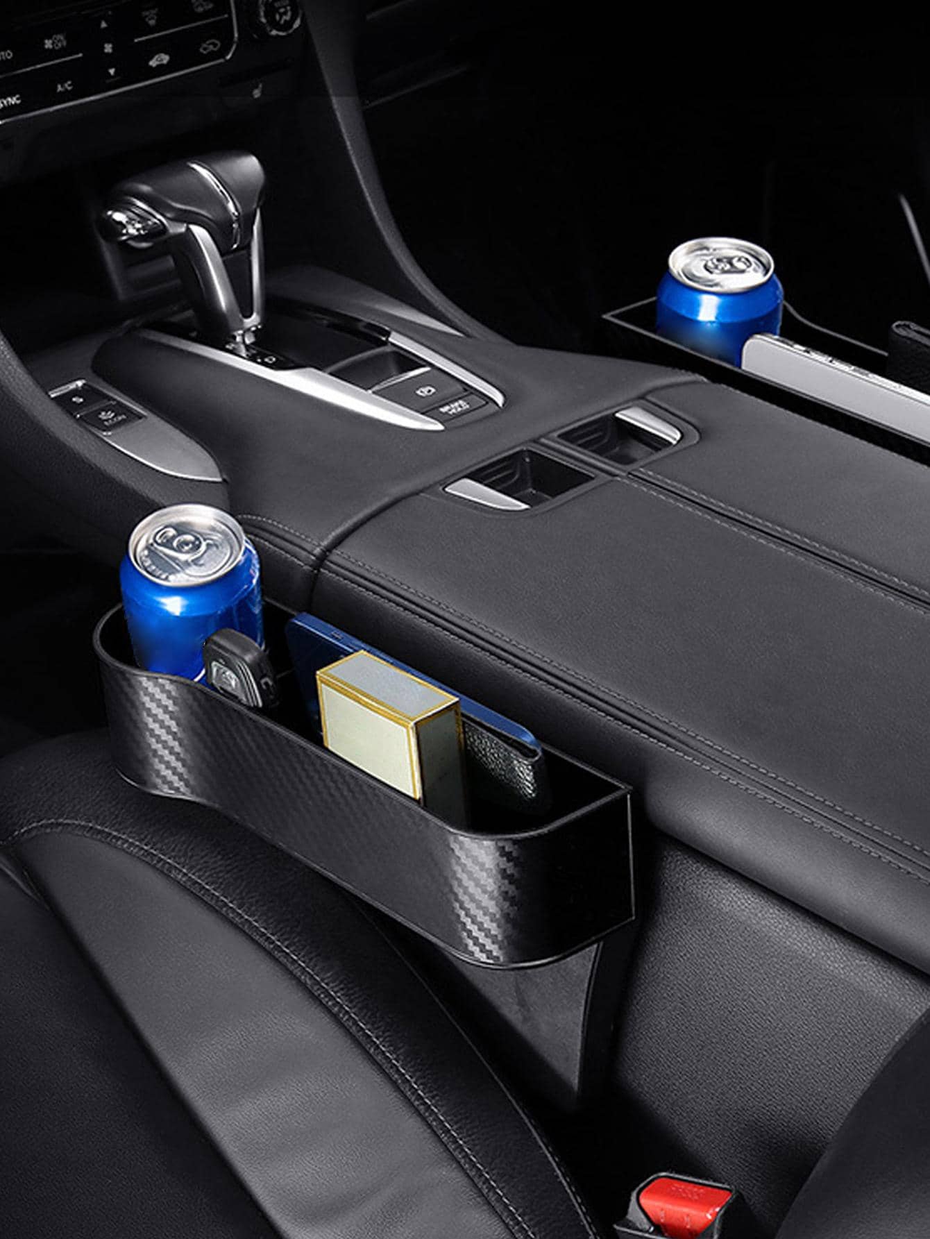Hộp lưu trữ ghế ô tô 1 cái - màu đen - Xem 1