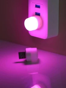 1 bộ đèn ngủ bằng nhựa, đèn ngủ LED hiện đại cho gia đình - Hồng - Xem 6