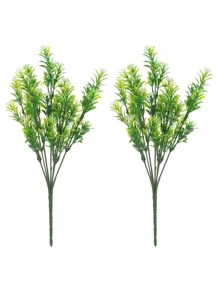 1pc Artificial Potted Plant, Simple Mini Fake Potted Succulents For Desk, Home Decoration - Green - View 9