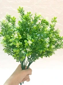 1pc Artificial Potted Plant, Simple Mini Fake Potted Succulents For Desk, Home Decoration - Green - View 8