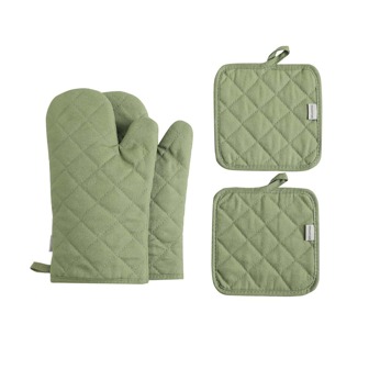 Oven Mitts and Pot Holders 4 pcs Set, High Heat Resistant 500 Degree Extra Thicken Long Kitchen Oven Glove for Cooking