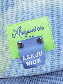 Boys Tie Dye Drop Shoulder Sweatshirt - Multicolor - View 3